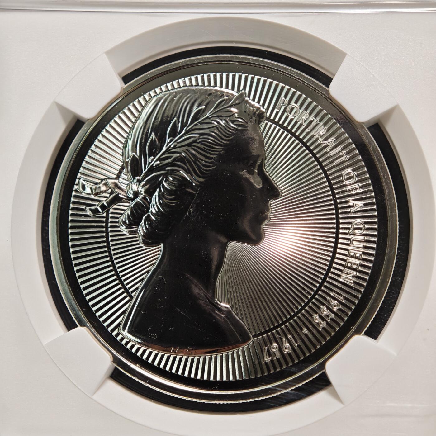 【德藏】世界币章拍卖第163期（拍品征集中~欢迎藏友联系） 2026年 英国伊丽莎白二世第一版肖像精铸纪念类精制镍币 NGC MS66DPL