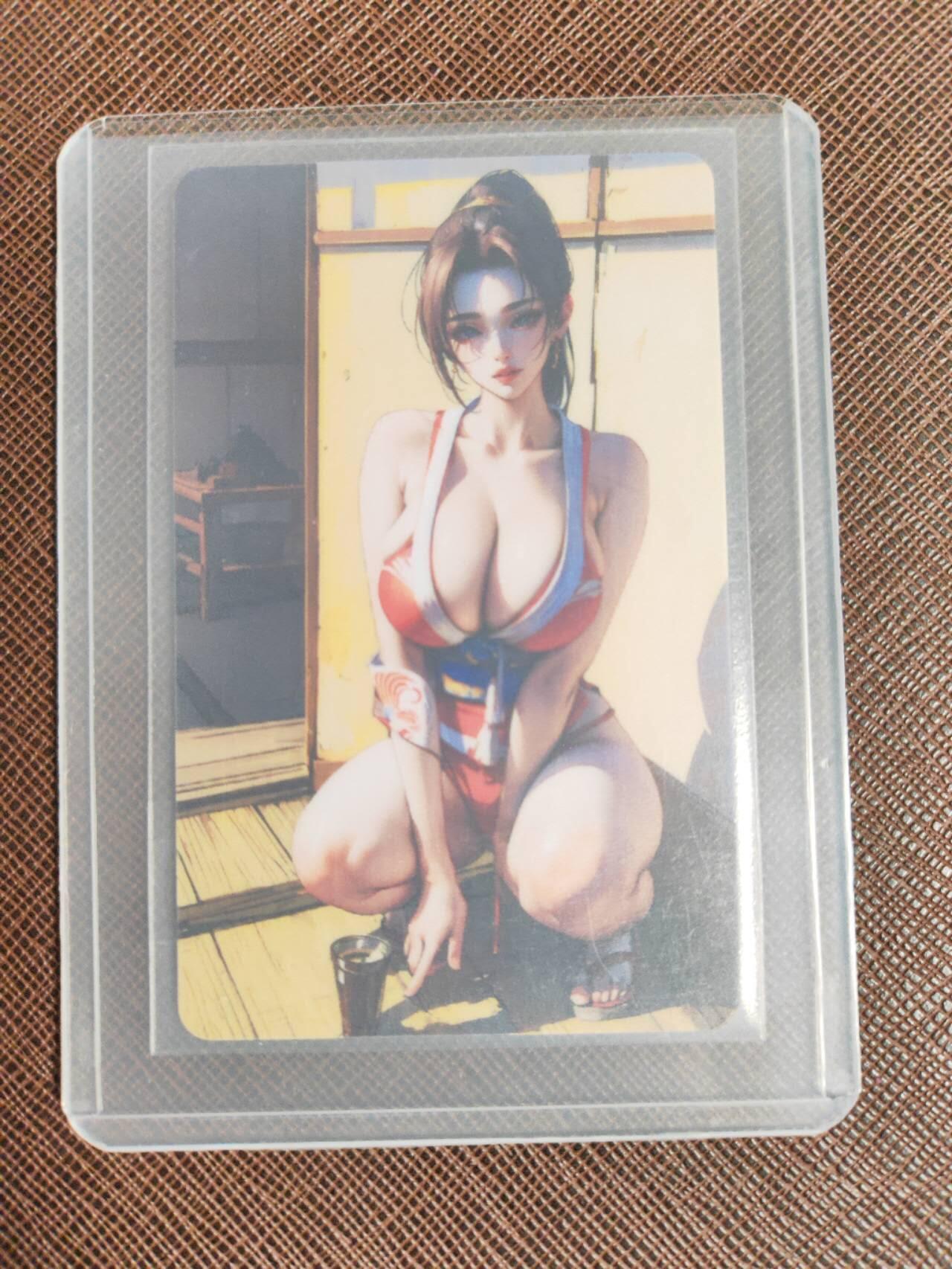 阳大大卡牌拍卖第96期（持续收拍品，周五晚上九点截拍，进群福利早知道） 拳皇98 不知火舞㈡ 食品卡 硬普卡 带卡膜卡夹