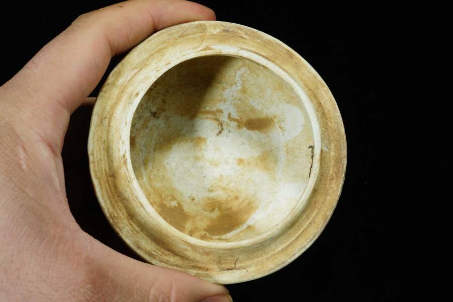 上海都达杂项专场十二（全场包邮】 70年代 湖田窑影青釉粉盒83-49