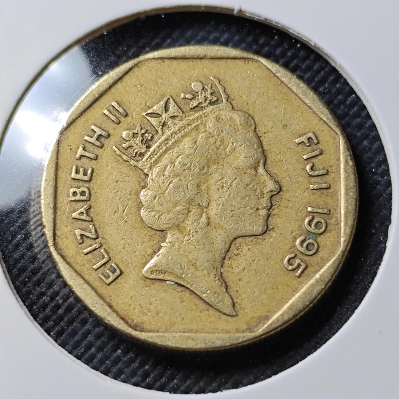 KK钱币收藏小铺  第390期  2月预留时间 周末发货  斐济1元