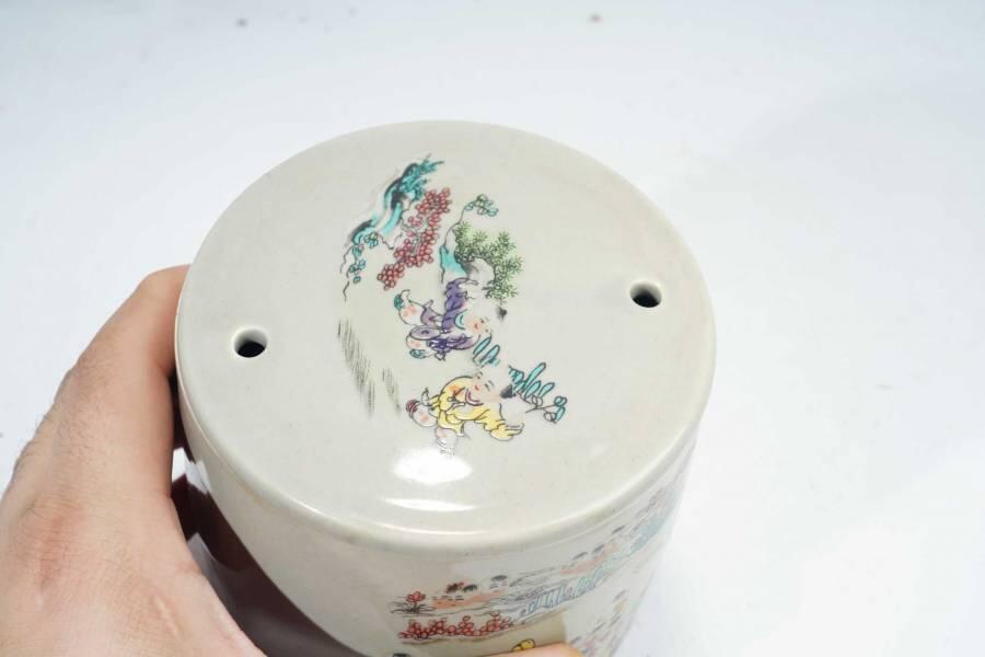 上海都达杂项专场十二（全场包邮】 粉彩百子图蛐蛐罐83-47