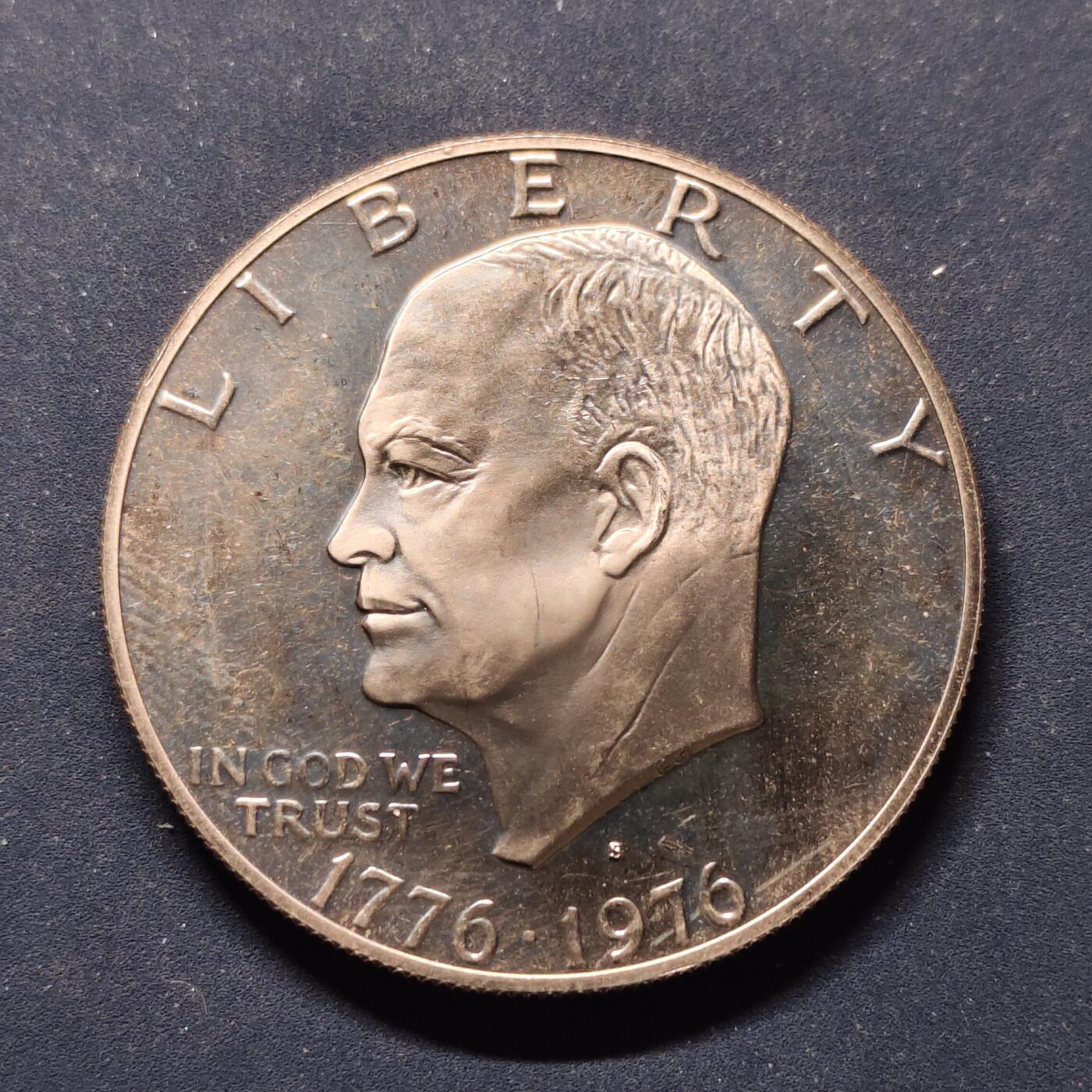 【全场包邮】纯粹捡漏拍498场-持续更新中 美国1976年1元独立200周年精制纪念币