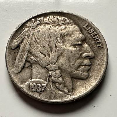 🌹外币初藏🌹🐯2026年第13场  每周二四六晚8️⃣点 接代拍 - 美国1937年牦牛五分 b