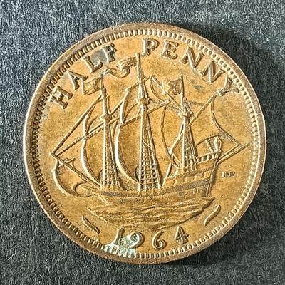 逸泉钱币2026第十四场世界各国散币纪念币A1214-1613 - 1270 英国半便士铜币