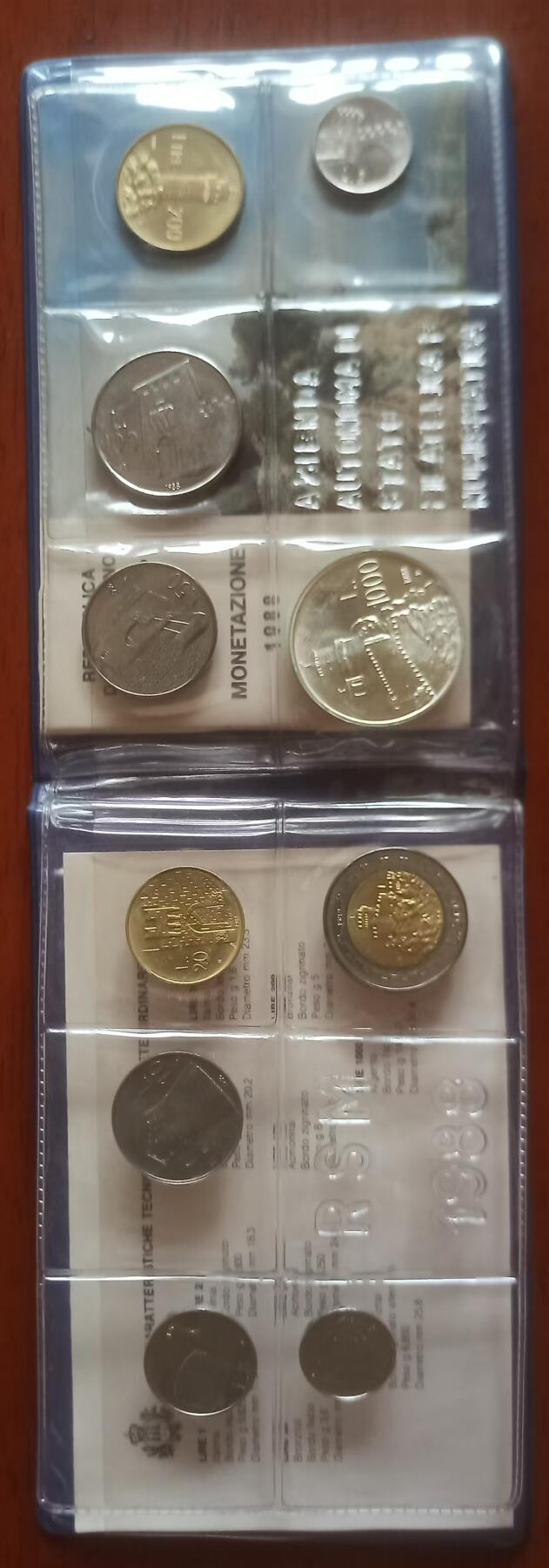 ❤️【币观天下】❤️ 第341期钱币拍卖- 2026.1.30周五晚上6点半场-长期征集拍品 春节前最后一场本场不能存放 节后恢复拍卖 圣马力诺1988年10枚装MS 本年度主题圣马力诺的城堡和堡垒 银币1000里拉含纯银12.19克