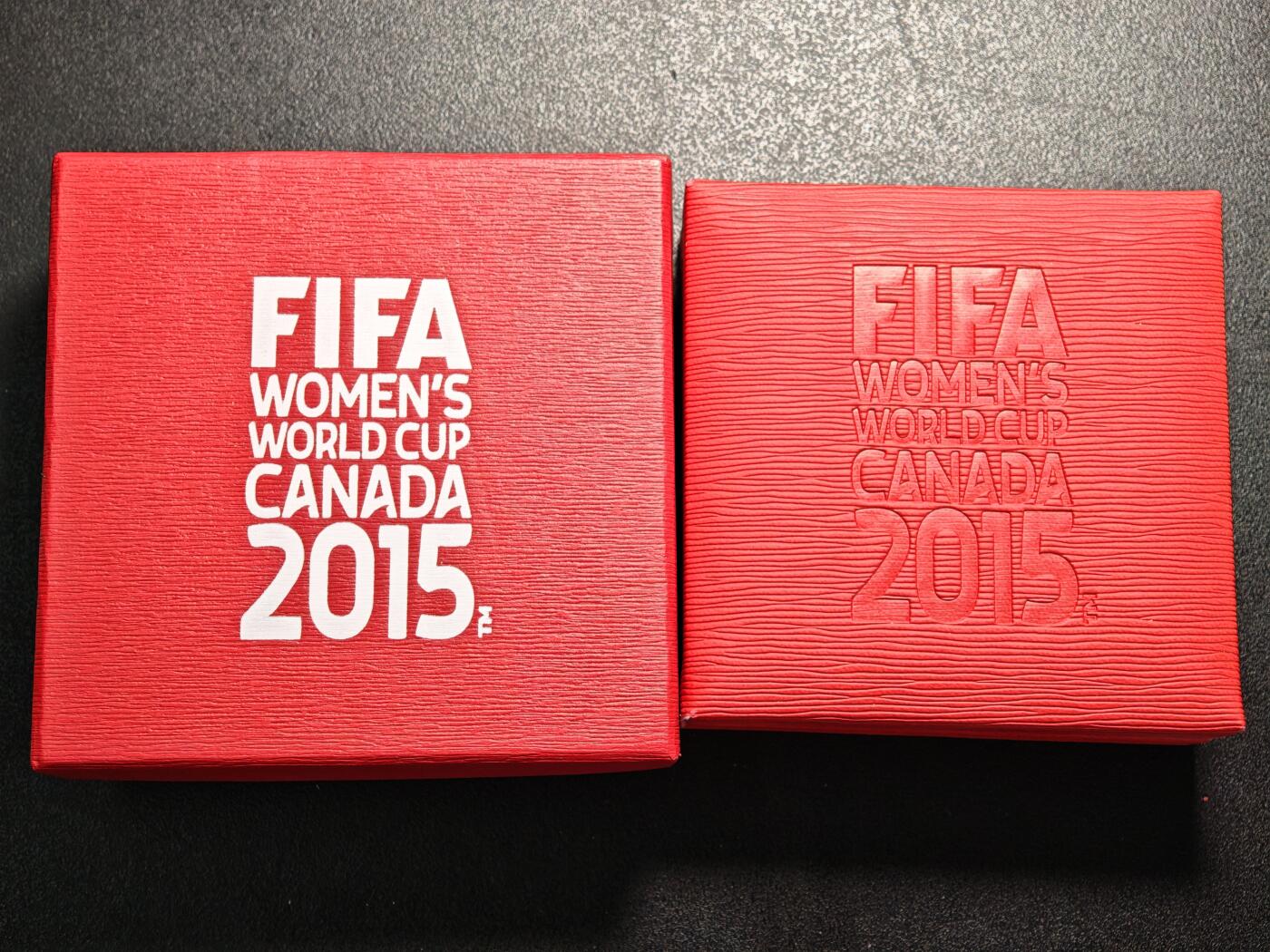 【德藏】世界币章拍卖第163期（拍品征集中~欢迎藏友联系） 2015年 加拿大女足世界杯系列-加油加拿大精制纪念银币 999银 原盒 带证书 直径约：34mm；重约：1/2盎司