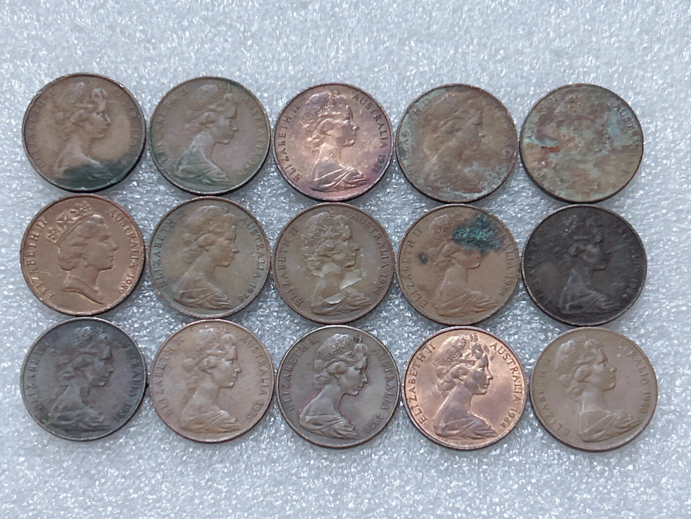 第一海外回流一元起拍收藏 散集专场  第296期 澳大利亚2分硬币 15枚