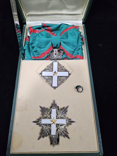 0元起拍勋章 第330期 咸鱼国勋章拍卖专场 2月1日（周日）下午6：00开始 - 意大利功绩勋章大授章大十字级 800银制