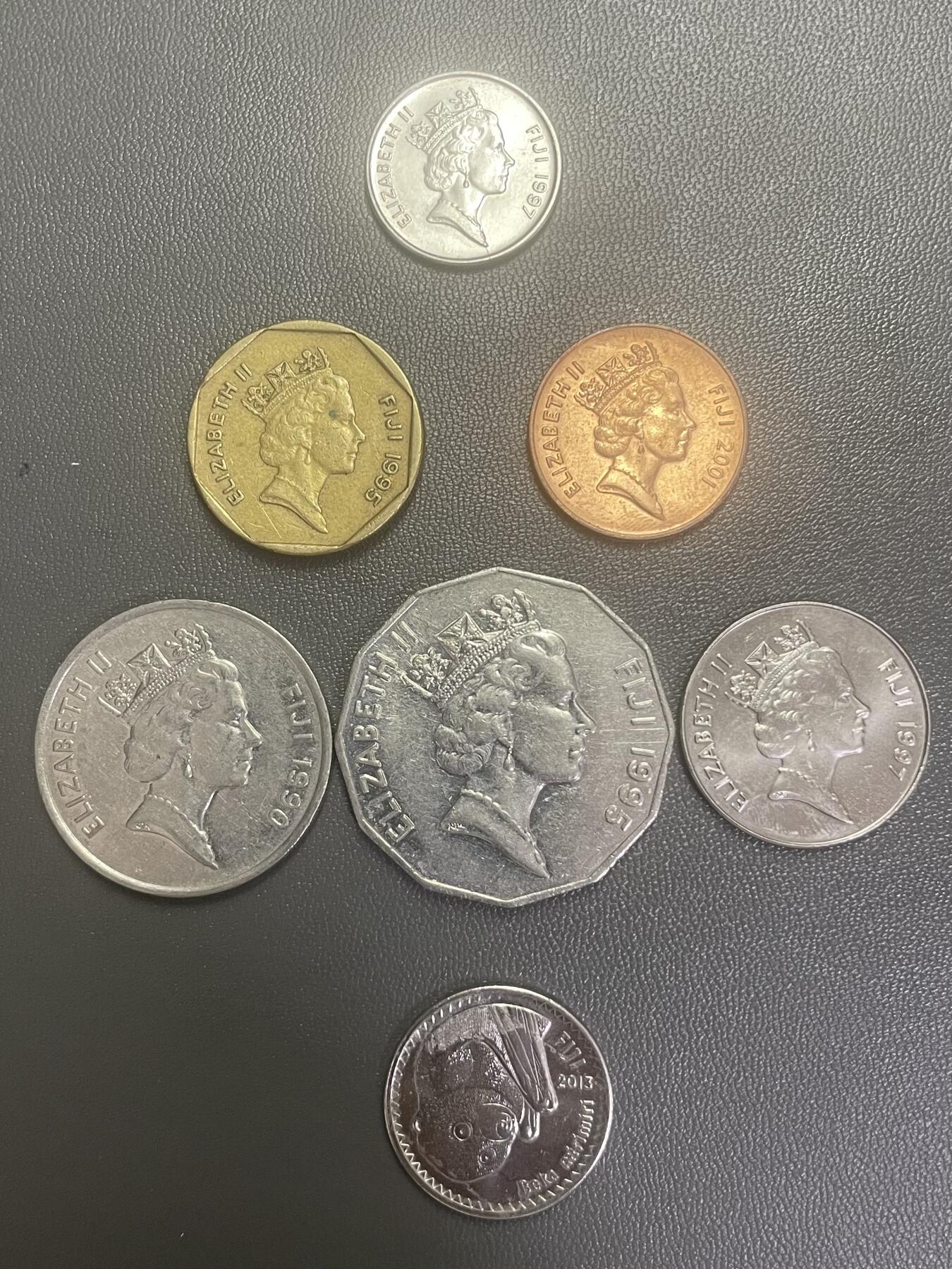 回流0201 斐济一组不同7枚