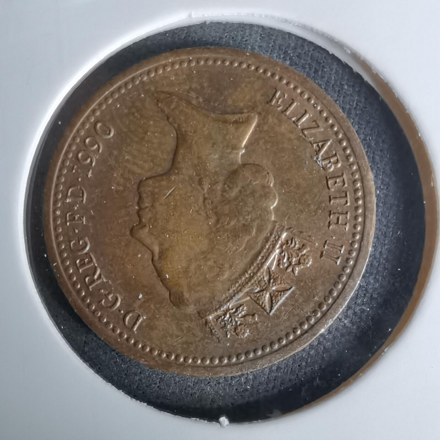 沼泽如烟--第978场 英国1990年1便士