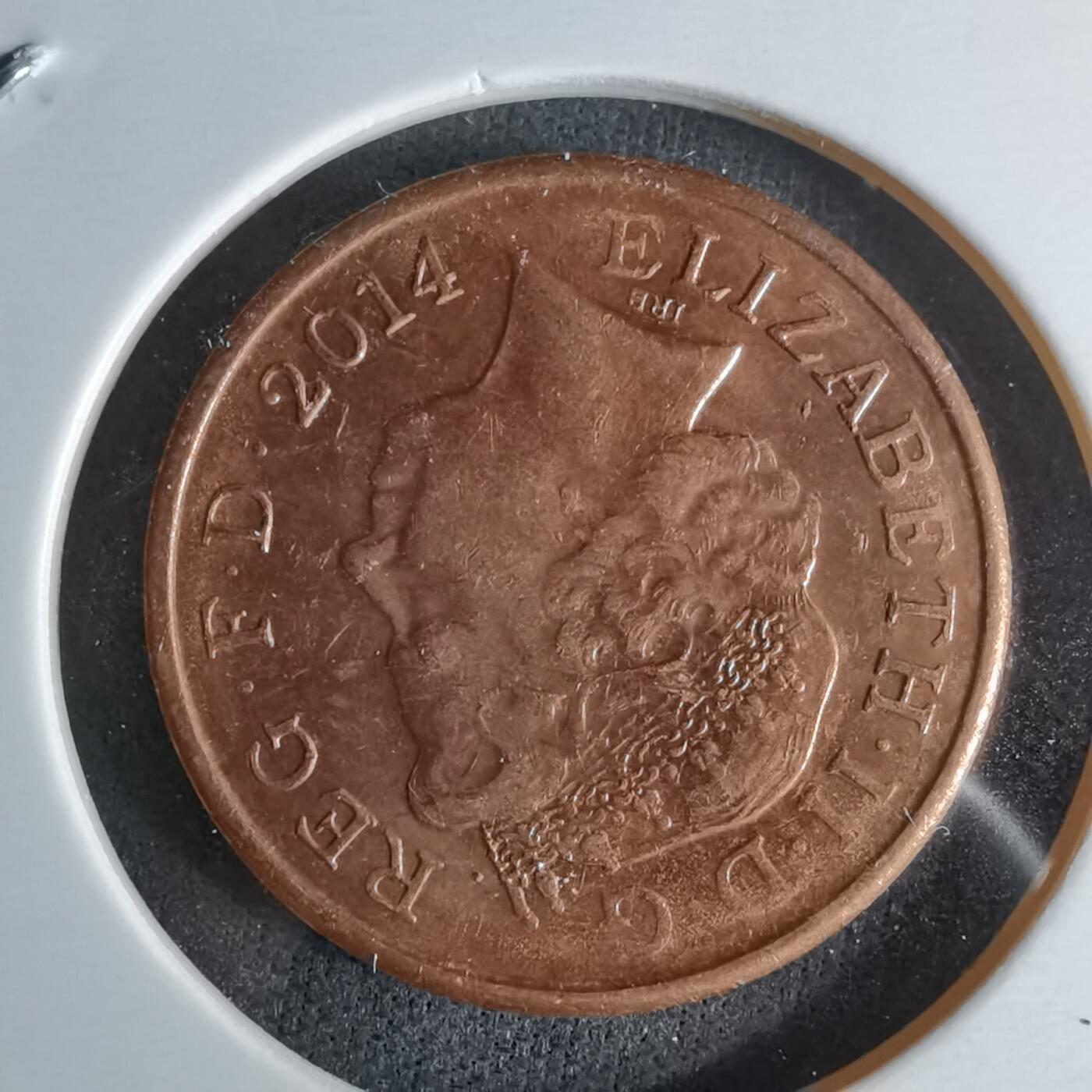 沼泽如烟--第979场 英国2014年1便士