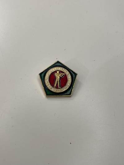 新时代收藏徽章红藏拍卖(第三十场)  徽章纸品证书杂项 - 苏联射击协会证章背后带厂标