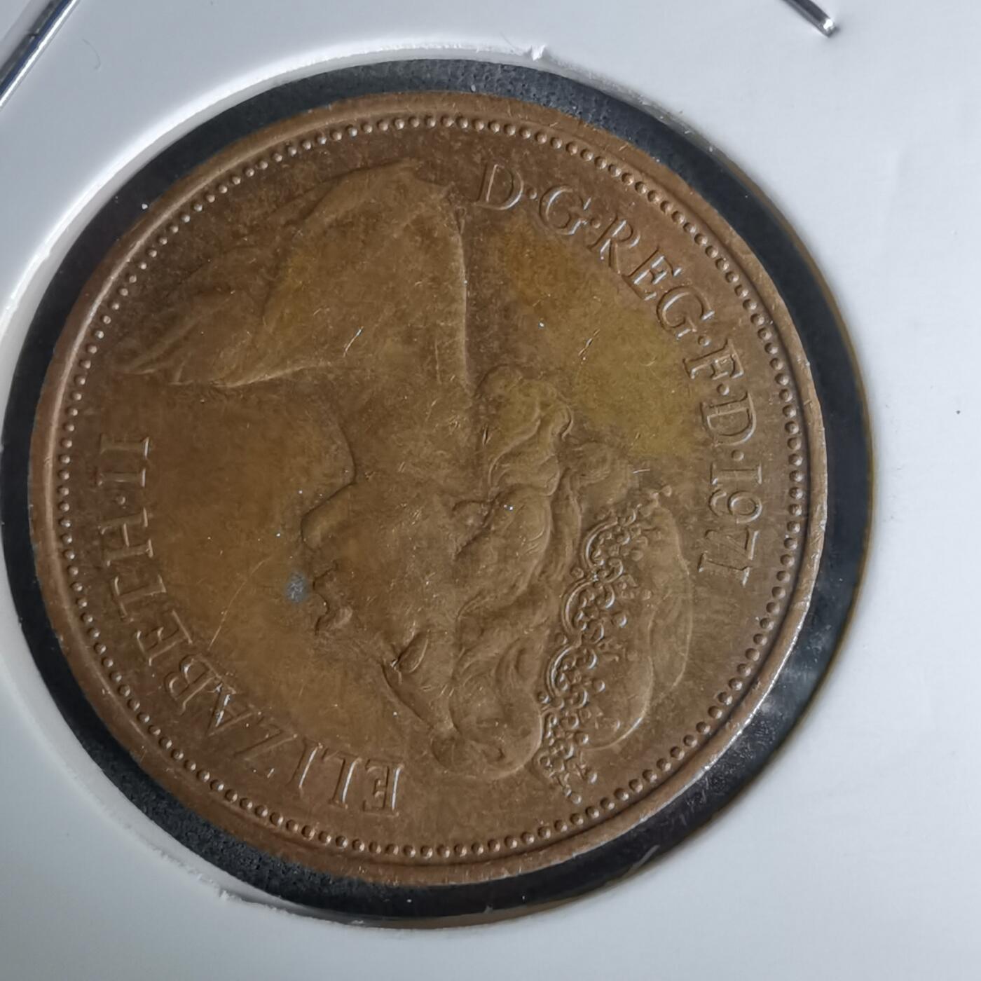 沼泽如烟--第978场 英国1971年2便士