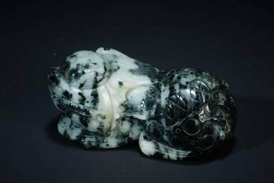 上海都达杂项专场十二（全场包邮】 - 天然独山玉精雕《招财貔貅》摆件83-40