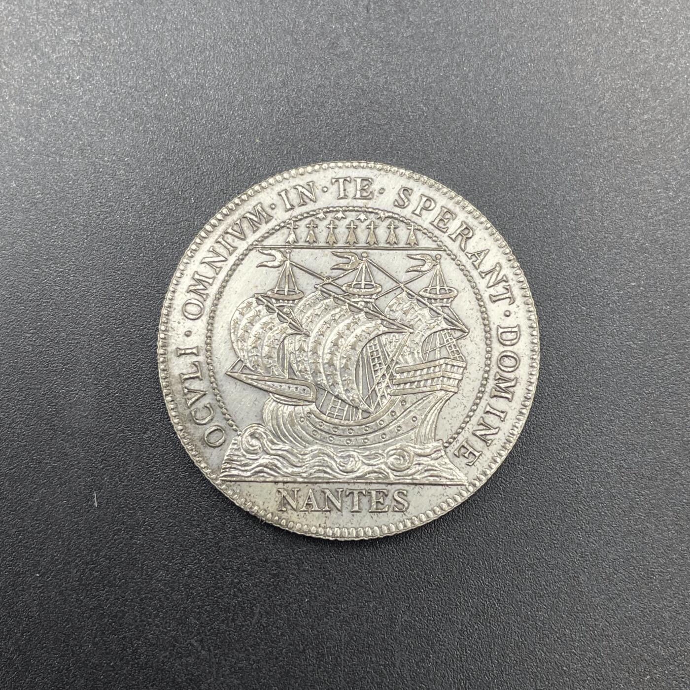 「木头集藏」章牌专场-第67场 法国南特商事法院银章，直径：32 mm，15.3 g，银标：丰饶角 1*  （925银）