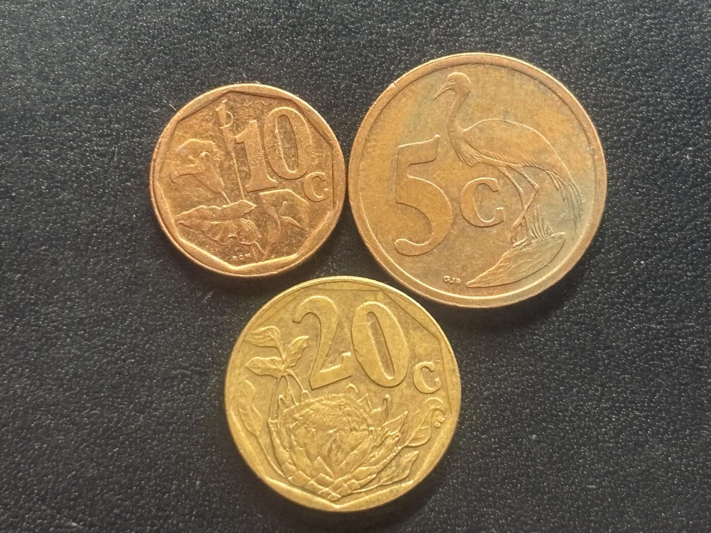 邮泉阁限时拍卖第四十场 非洲专场（硬币在国外。请付邮费6元。） 南非英语3枚