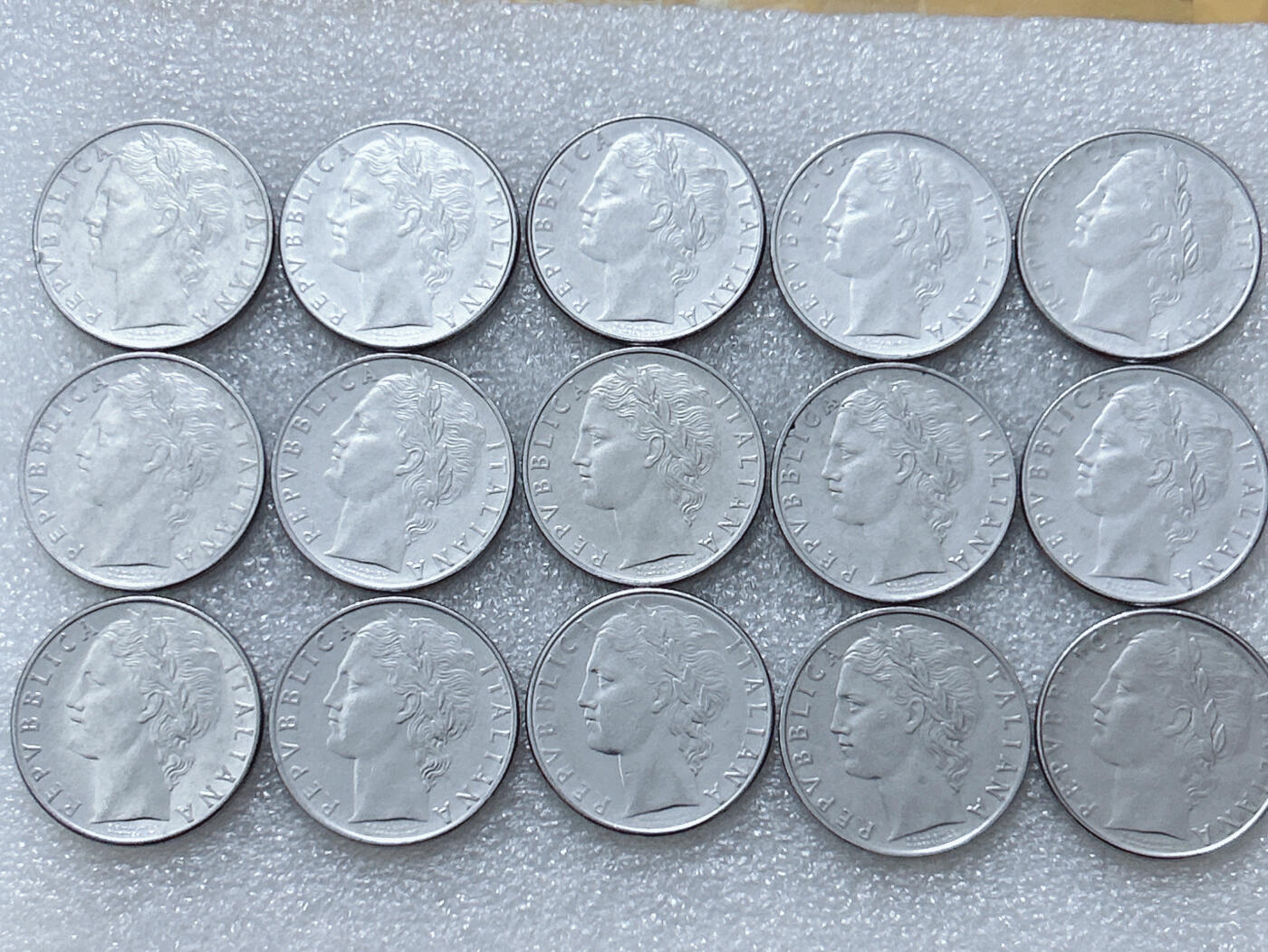 第一海外回流一元起拍收藏 散集专场  第296期 意大利100里拉不锈钢币 15枚