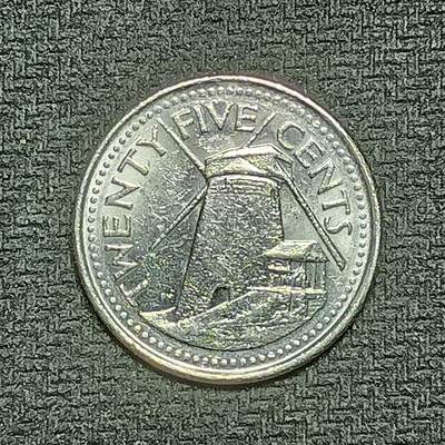 逸泉钱币2026B世界钱币纪念币纸币第八组B831-1230 - 844巴巴多斯25分