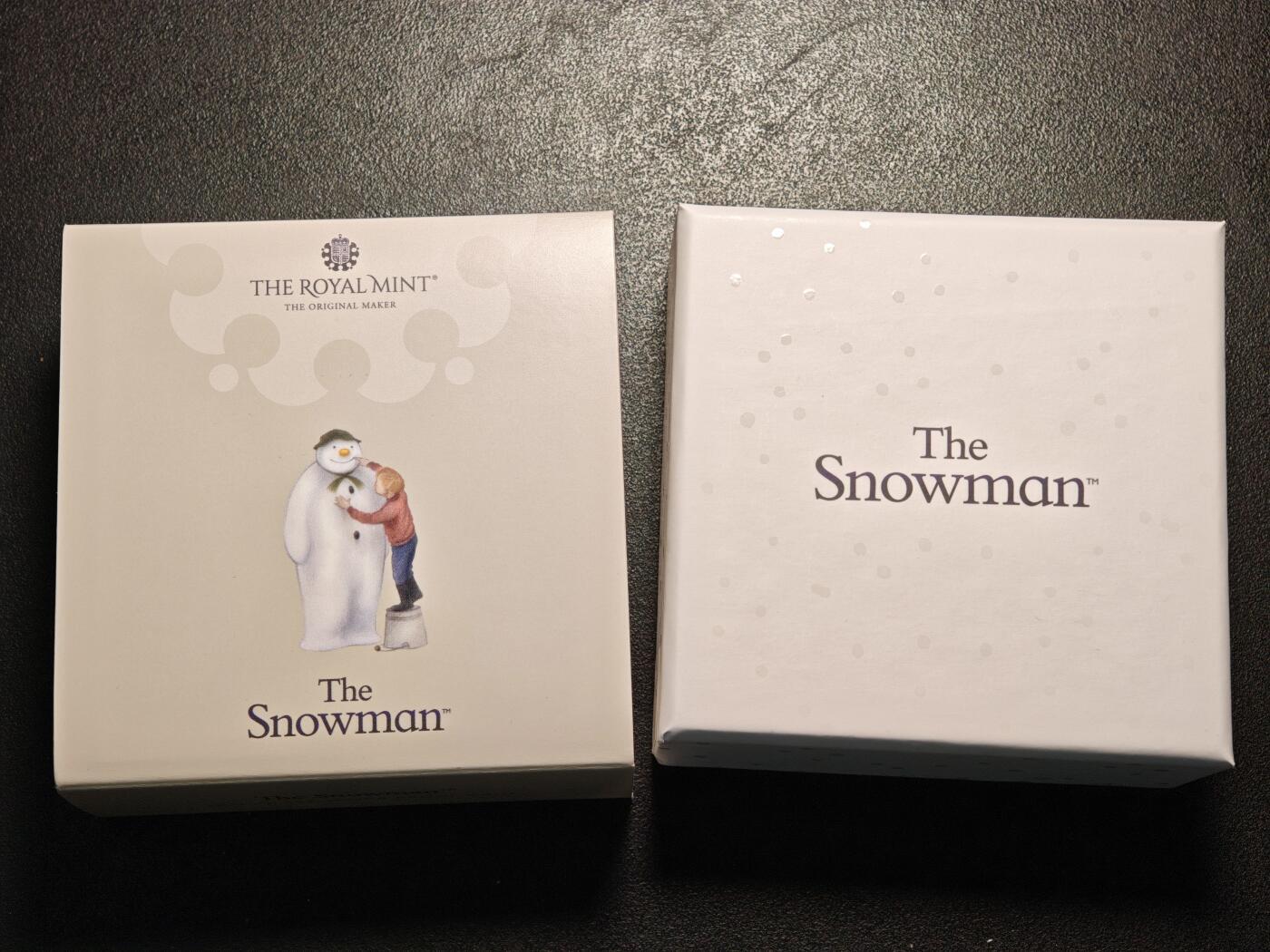 【德藏】世界币章拍卖第163期（拍品征集中~欢迎藏友联系） 2021年 英国雪人50便士彩色精制纪念银币 原盒 原证书 27.3mm 8g 925银