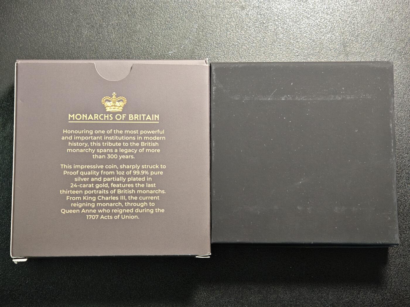 【德藏】世界币章拍卖第163期（拍品征集中~欢迎藏友联系） 2025年 纽埃英国君主局部镀金1元精制纪念银币 原盒 带证书 1盎司 999银 发行量500枚