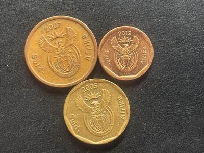 邮泉阁限时拍卖第四十场 非洲专场（硬币在国外。请付邮费6元。） - 南非荷兰语3枚