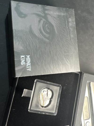 ❤️【币观天下】❤️ 第341期钱币拍卖- 2026.1.30周五晚上6点半场-长期征集拍品 春节前最后一场本场不能存放 节后恢复拍卖 - 喀麦隆2024年悟空纪念银币20克999银发行量500枚