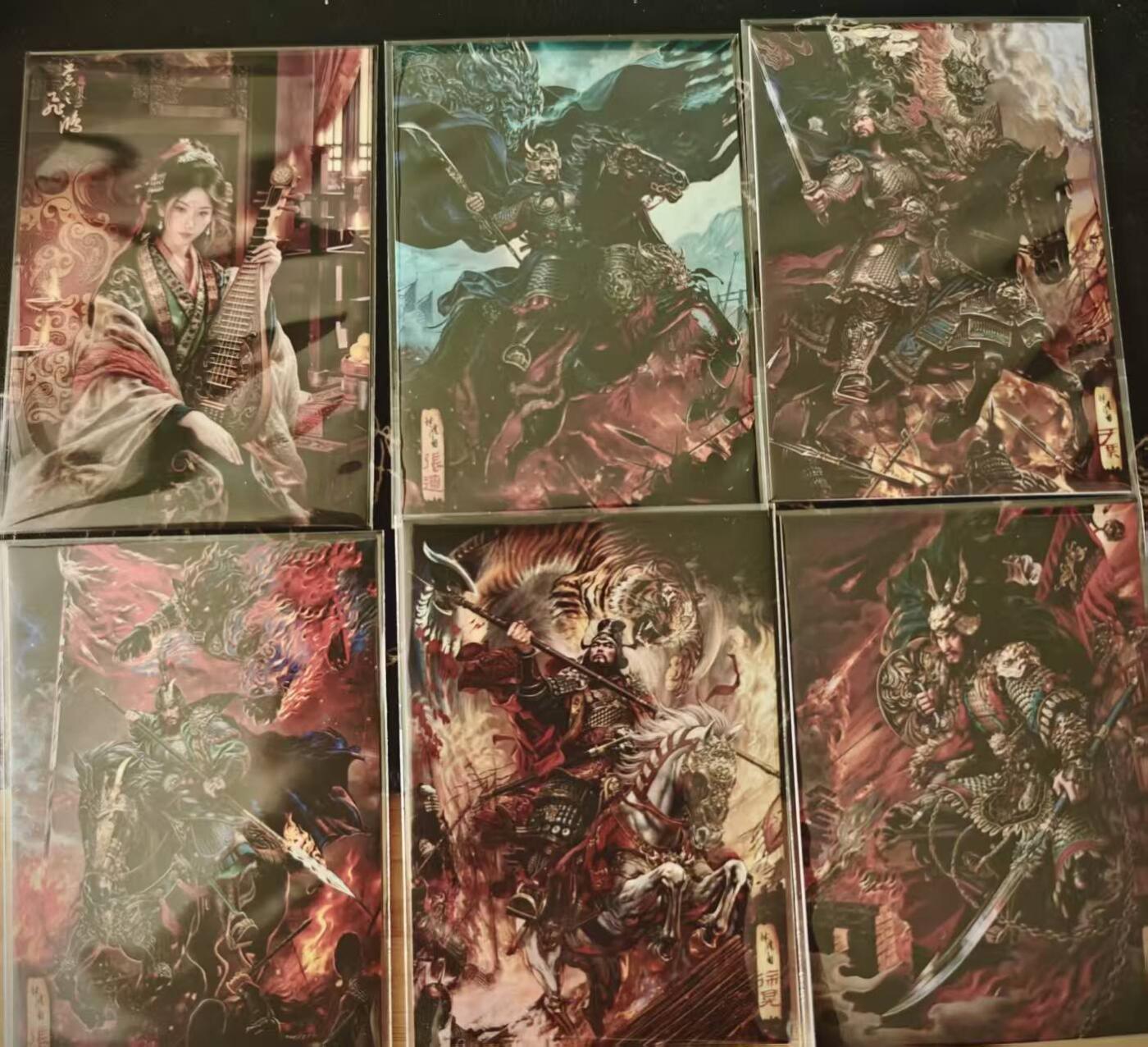 春节前倒数第二场！！龙虎卡牌-七四场（满200元包邮，无佣金，每周六结拍，欢迎送拍） 【高清自制】普卡6张 百里 神魔三国 小乔&五子良将