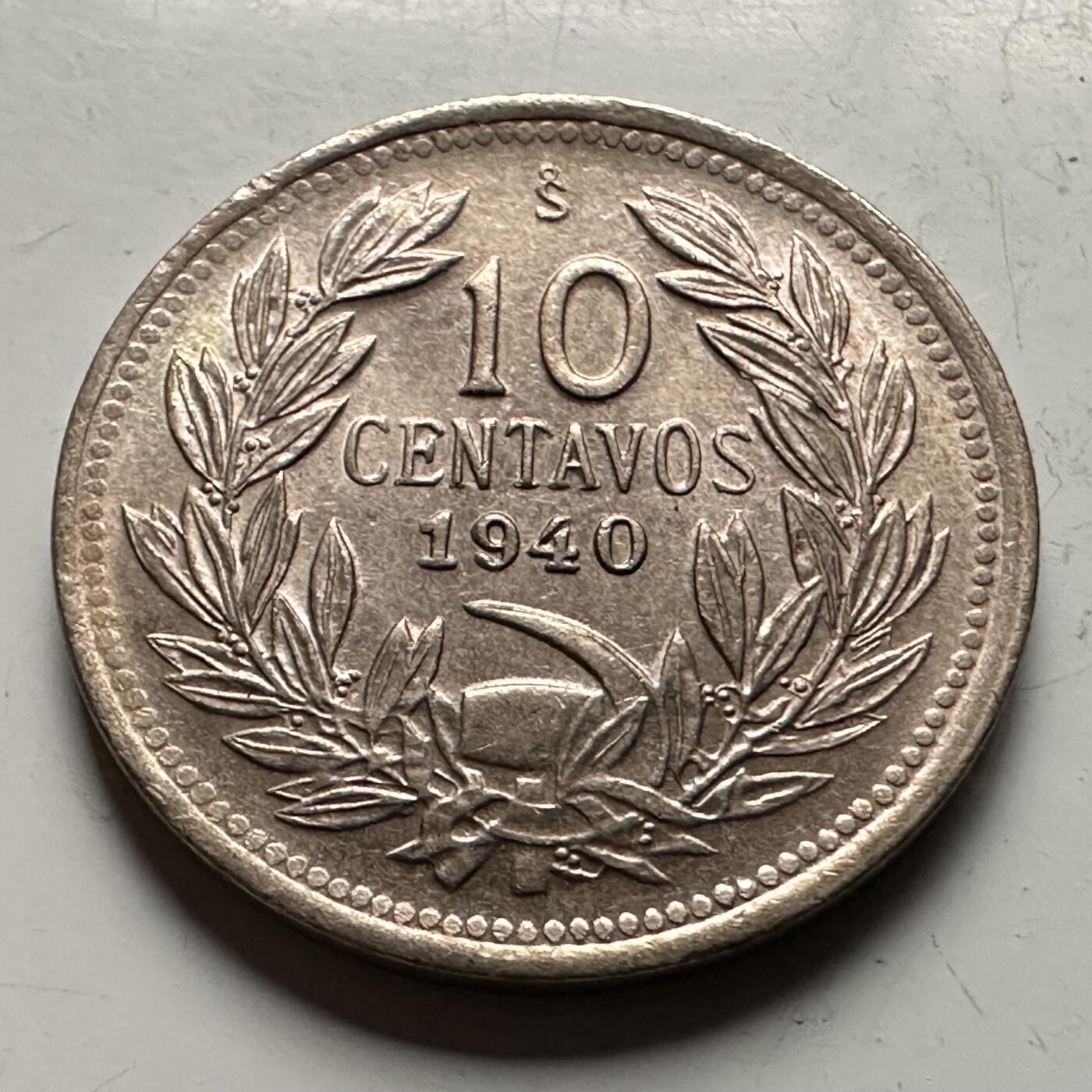 🌹外币初藏🌹🐯2026年第13场  每周二四六晚8️⃣点 接代拍 智利1940年10分