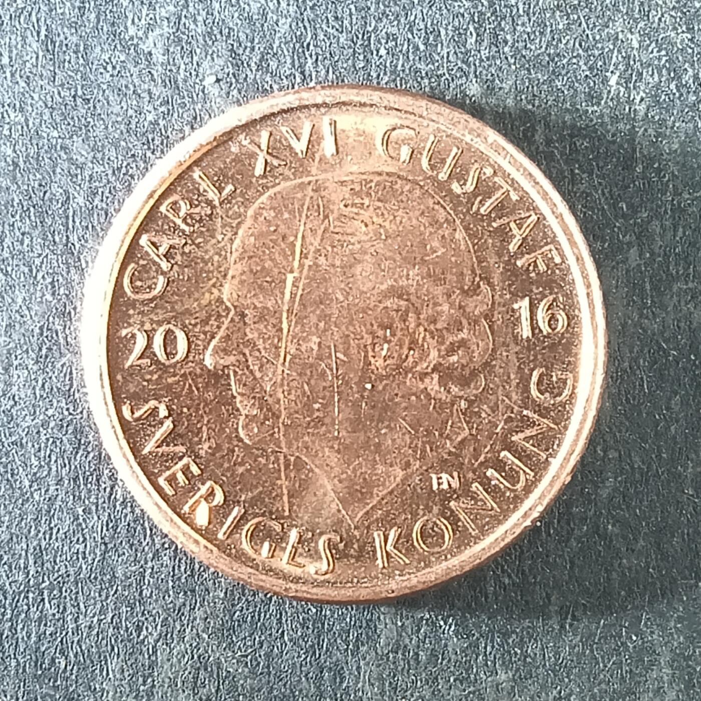 逸泉钱币2026第十四场世界各国散币纪念币A1214-1613 1364 瑞典王国1克郎