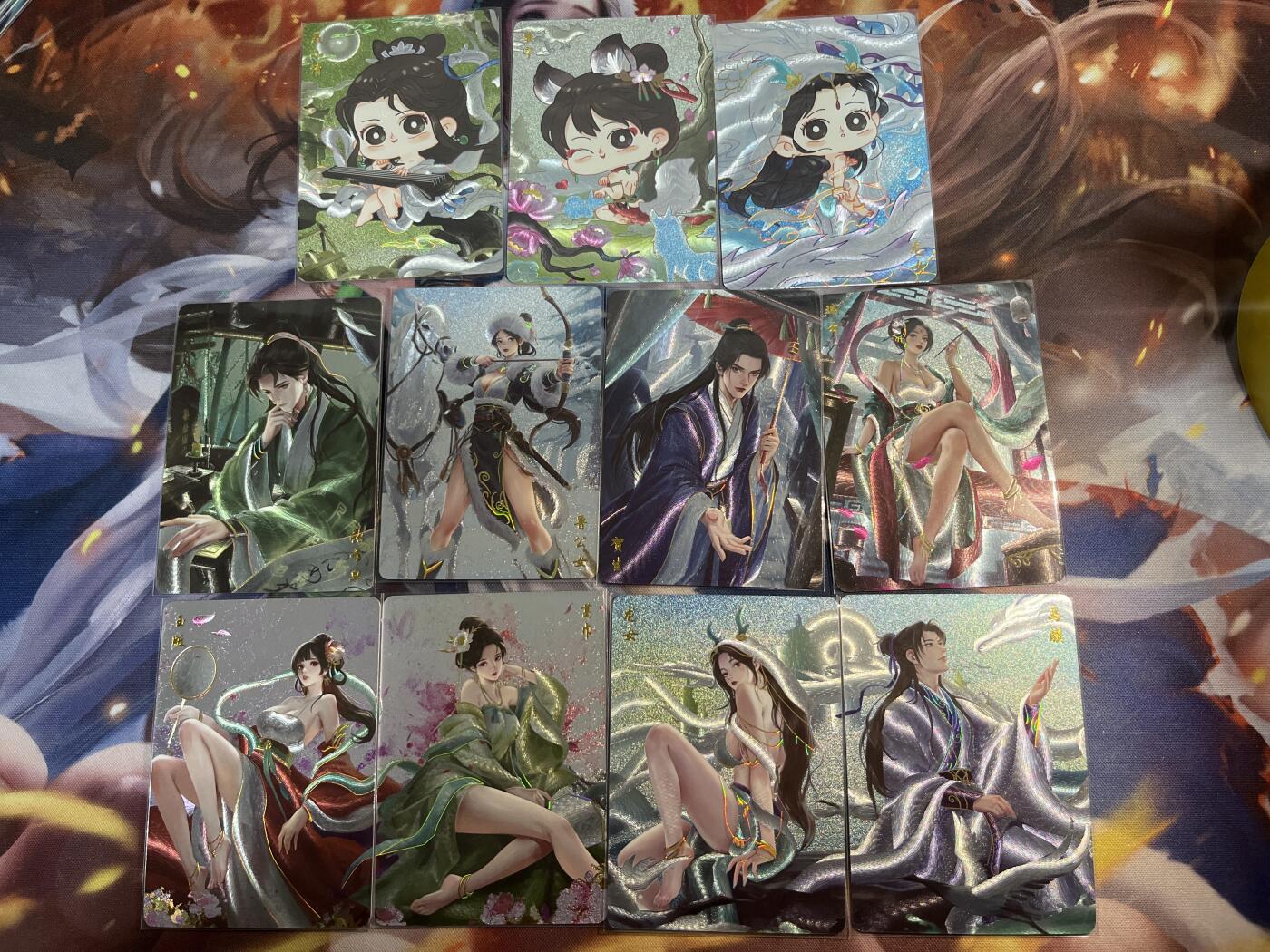 欢迎送拍、零成本上架，释放现金流，合理分配上拍卡品 【幻彩粗闪】达文 11张不重复 轩辕春秋&刘光魅影3期