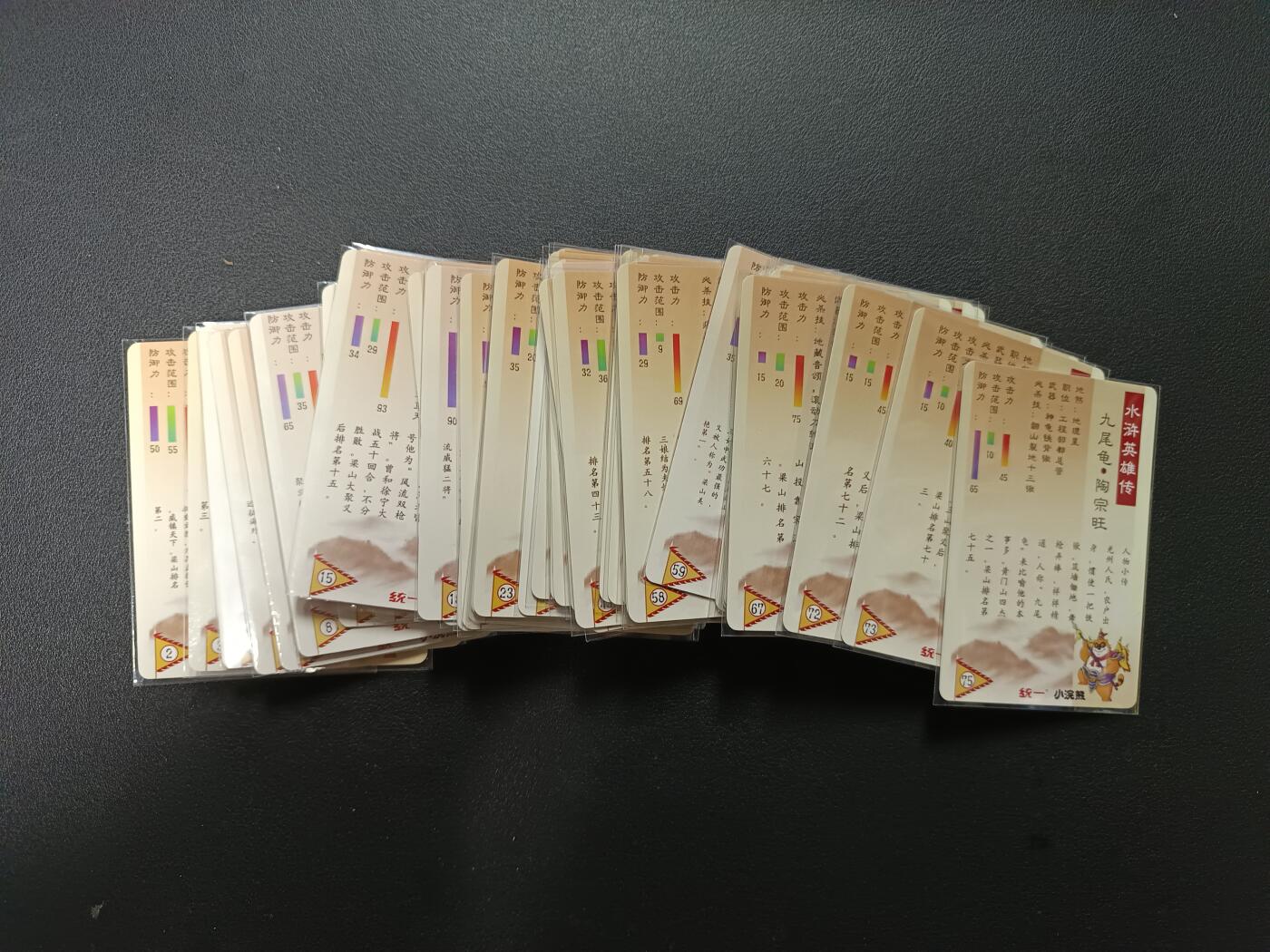 天玑星卡拍第166期《1.29周四截拍》持续收拍收评中 满赠卡需备注 统一 小浣熊 水浒英雄传 粗闪 58张