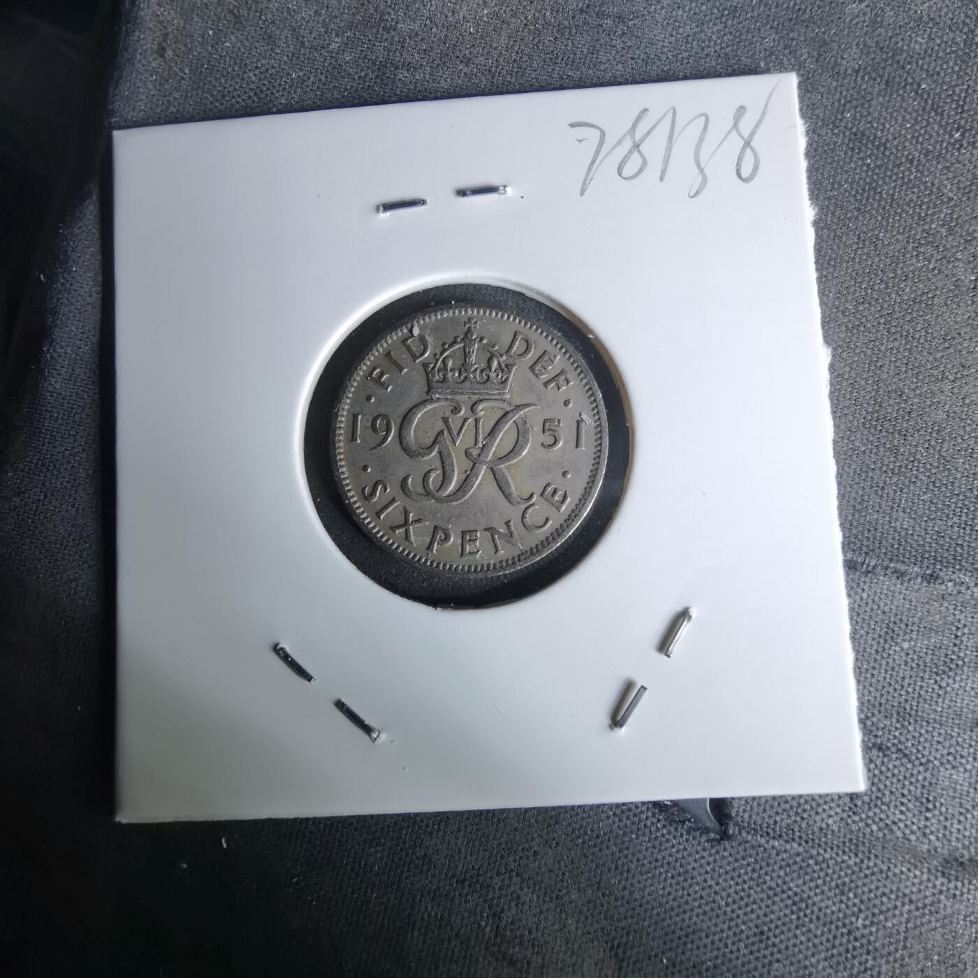 沼泽如烟--第978场 英国1951年6便士