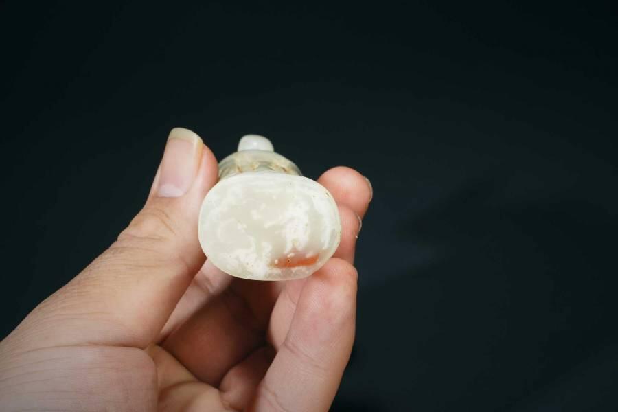 上海都达杂项专场十二（全场包邮】 古玉雕兽面人身小摆件83-32