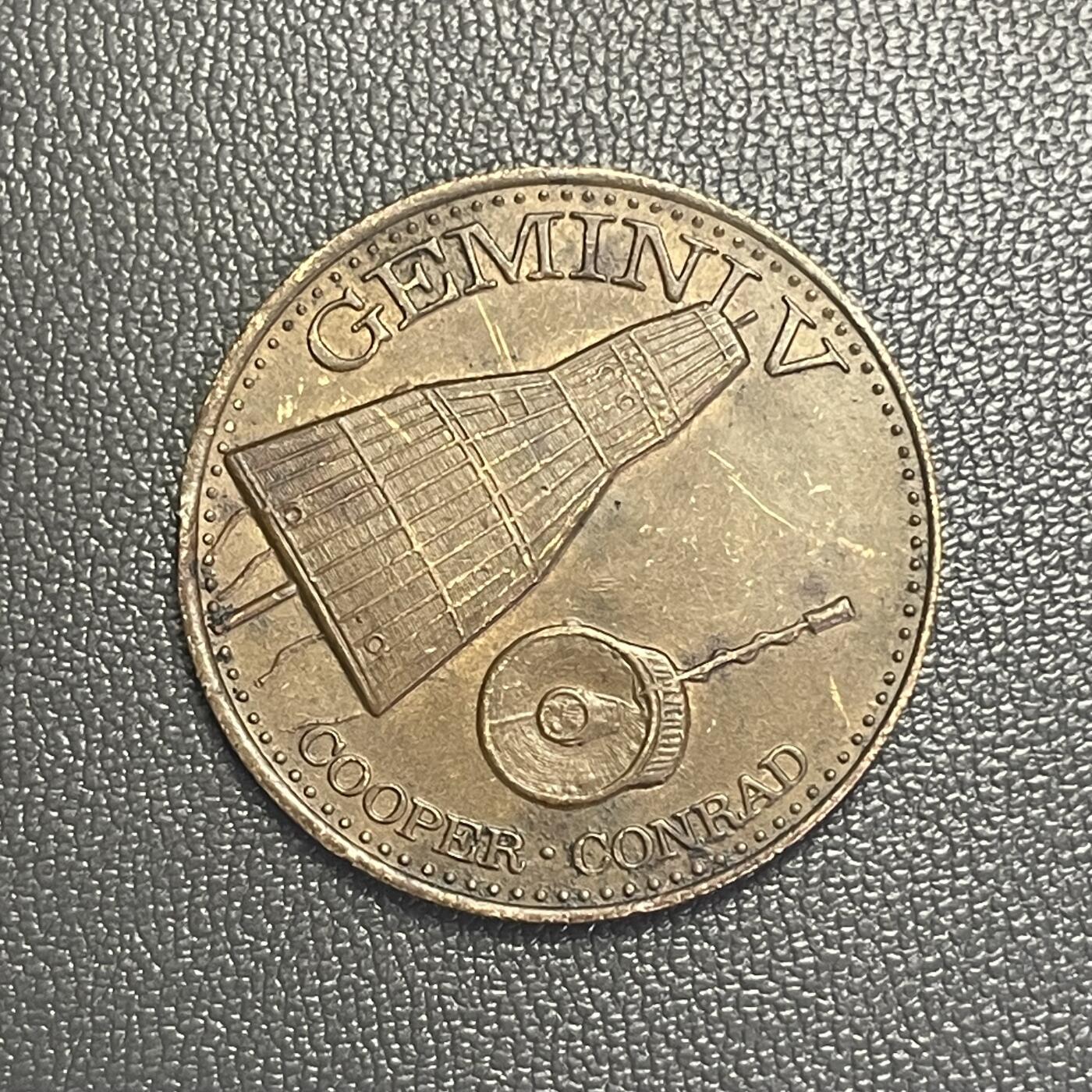 回流0201 美国1965年NASA双子座5号（Gemini V）任务纪念章