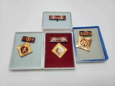 南水社首场拍卖 - 民主德国个人集体劳动奖章一组