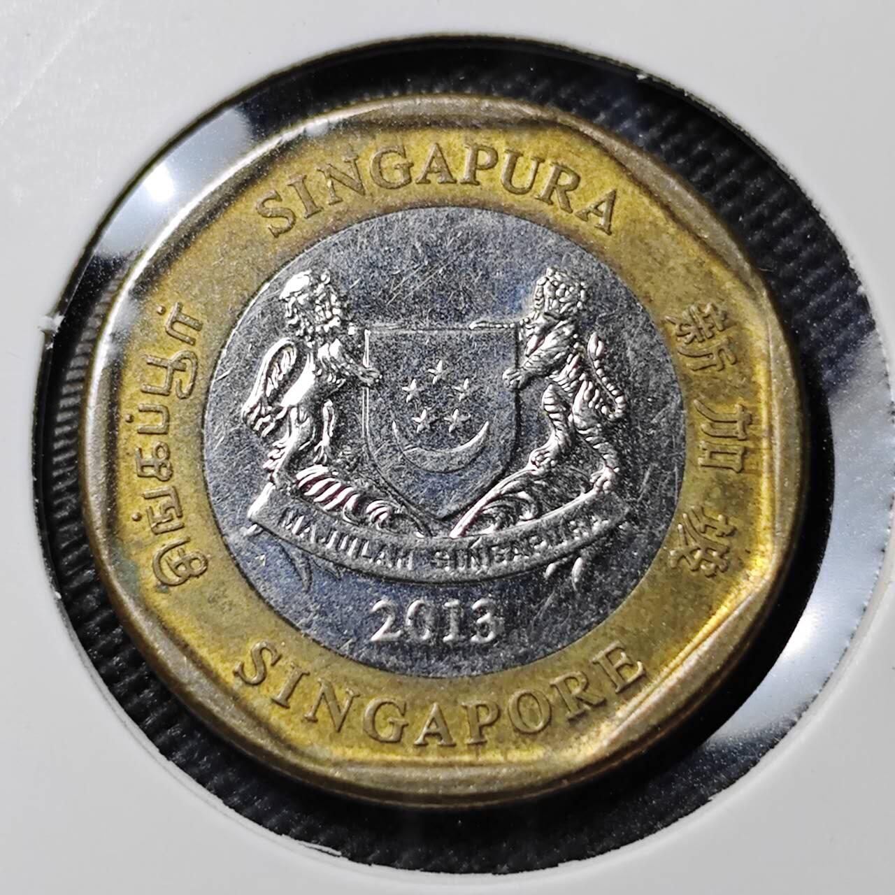 KK钱币收藏小铺  第390期  2月预留时间 周末发货  新加坡1元