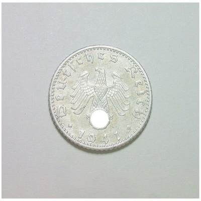 德国第三帝国1941年A版50芬尼 爽品 - 德国第三帝国1941年A版50芬尼 爽品