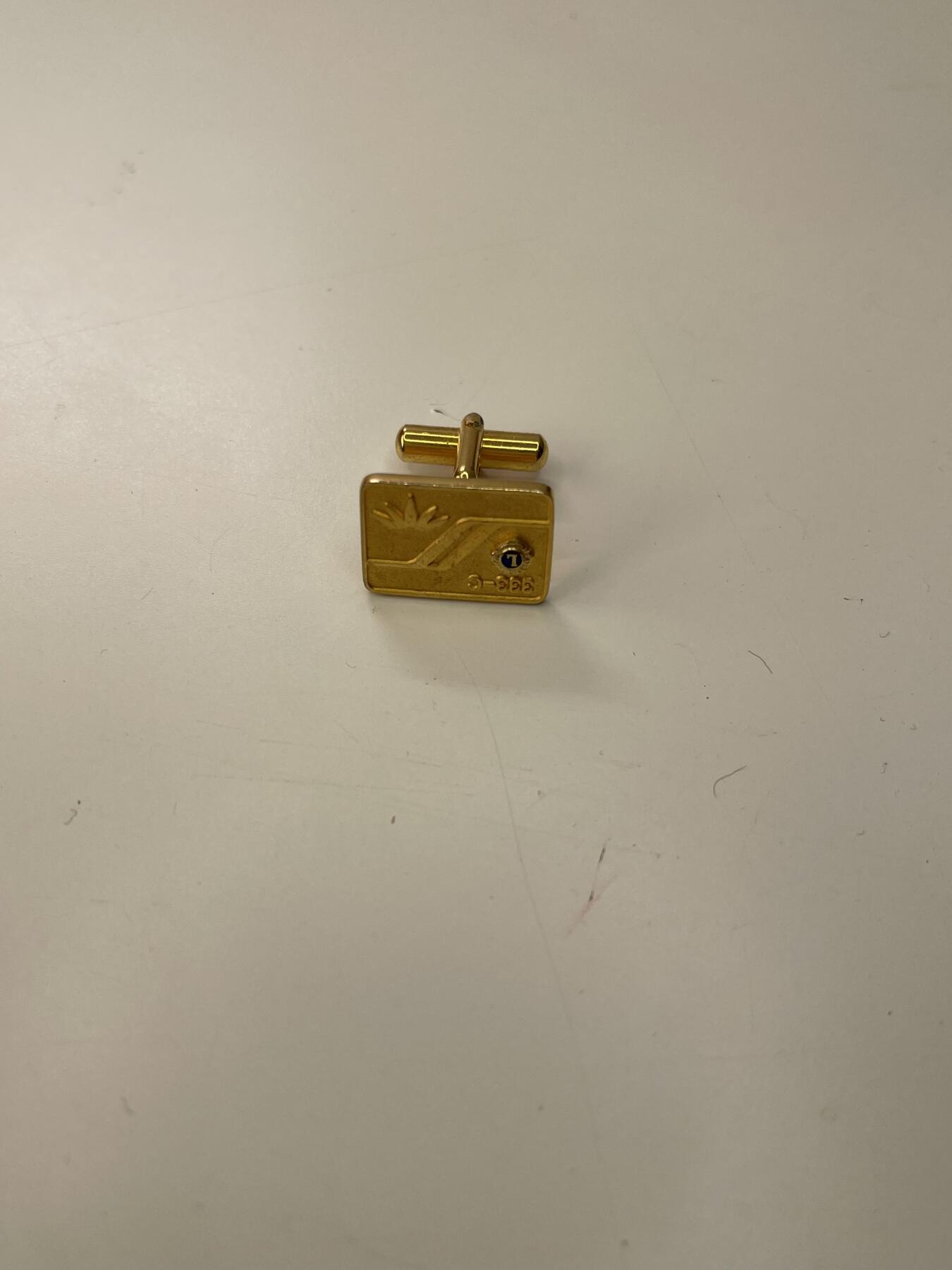 新时代收藏徽章红藏拍卖(第三十场)  徽章纸品证书杂项 日本狮子会 镀金珐琅袖扣