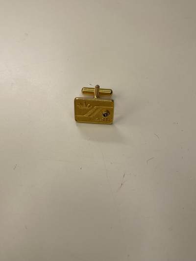 新时代收藏徽章红藏拍卖(第三十场)  徽章纸品证书杂项 - 日本狮子会 镀金珐琅袖扣