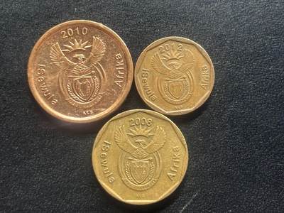 邮泉阁限时拍卖第四十场 非洲专场（硬币在国外。请付邮费6元。） - 南非iSewula语3枚