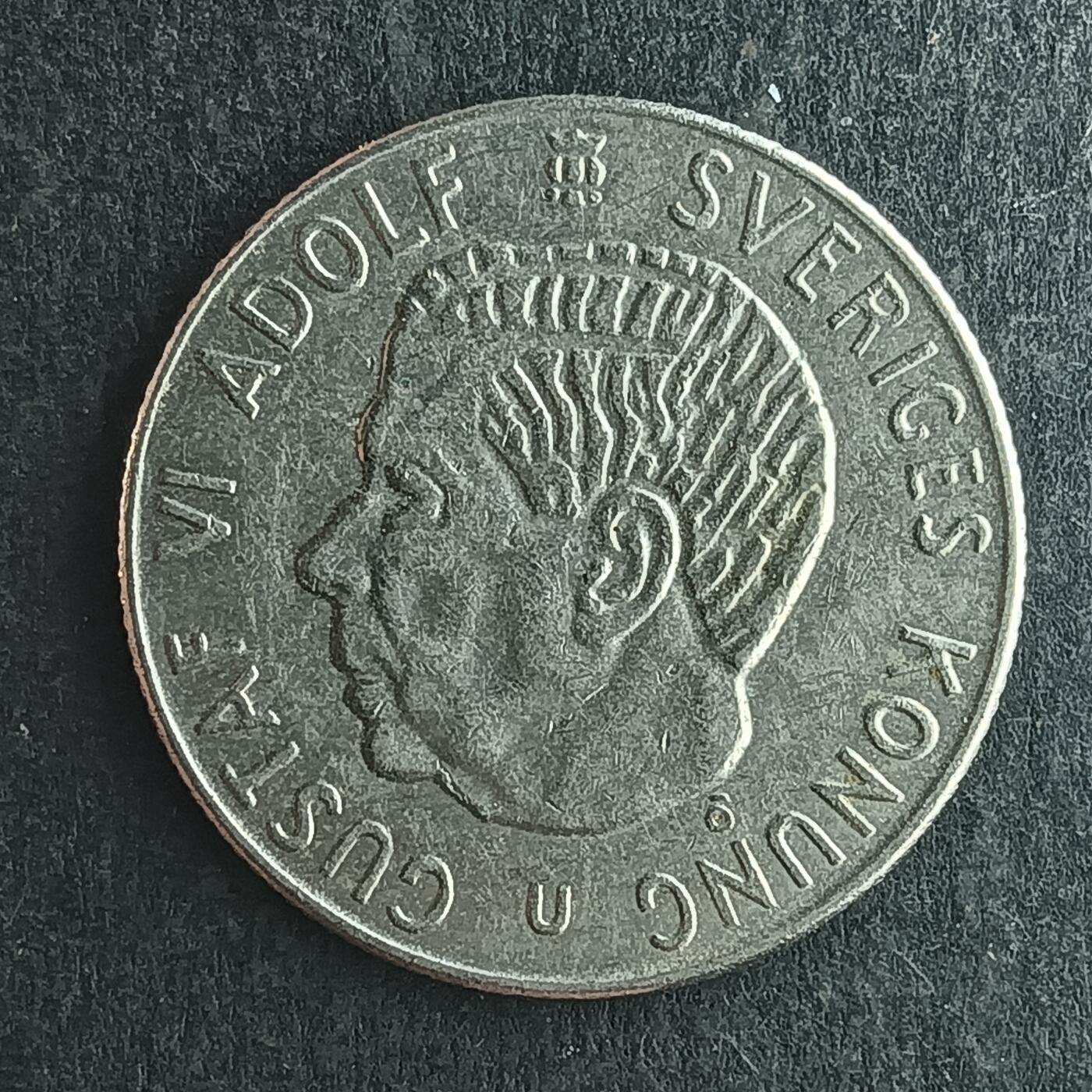 逸泉钱币2026第十四场世界各国散币纪念币A1214-1613 1310 瑞典1克朗古斯塔夫六世