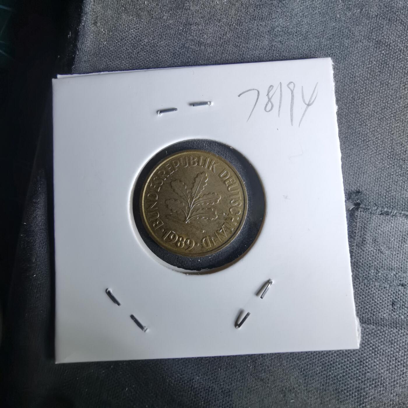 沼泽如烟--第978场 德国1989年5芬尼