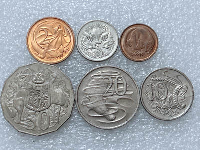 第一海外回流一元起拍收藏 散集专场  第296期 - 澳大利亚硬币 6枚