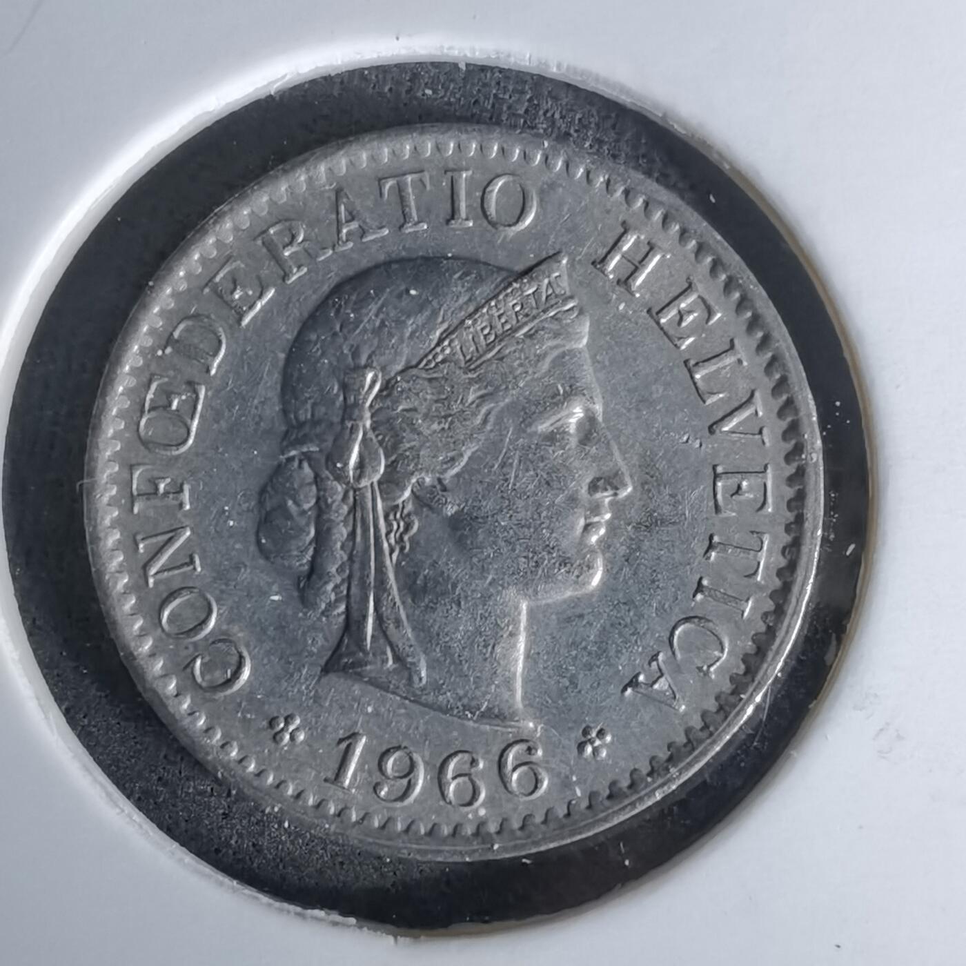 沼泽如烟--第978场 瑞士1966年五分