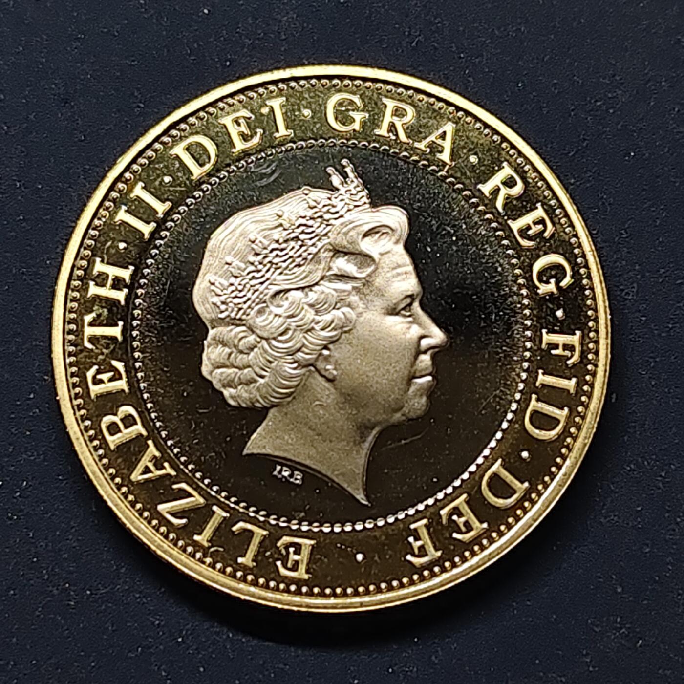 【全场包邮】纯粹捡漏拍498场-持续更新中 英国2000年2镑机械时代双金属精制币