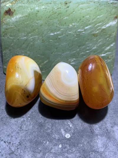 放福利！缠丝玛瑙原石通货吊坠3块 - 放福利！缠丝玛瑙原石通货吊坠3块