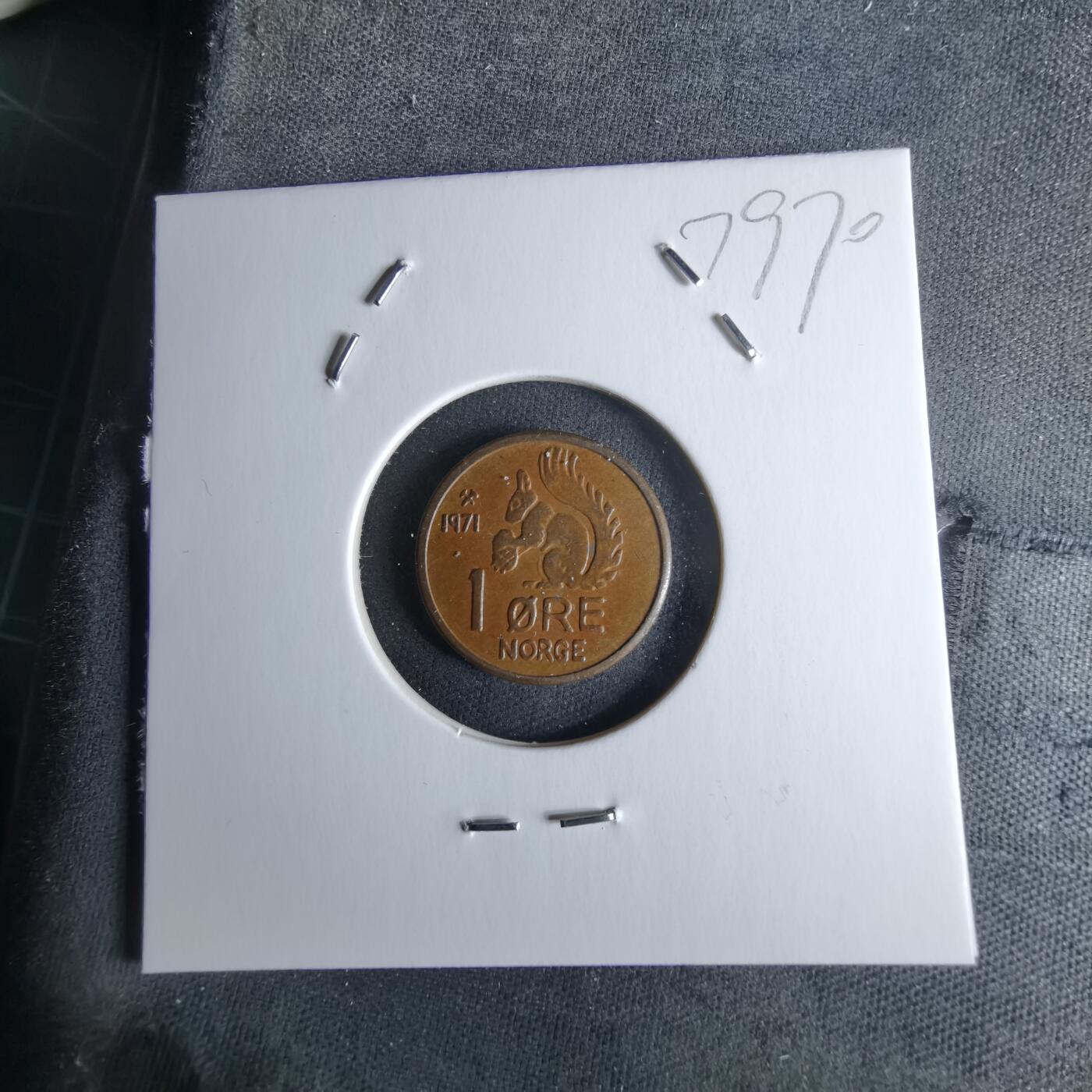 沼泽如烟--第979场 挪威1971年1欧尔