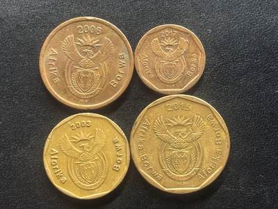 邮泉阁限时拍卖第四十场 非洲专场（硬币在国外。请付邮费6元。） - 南非博尔瓦语4枚