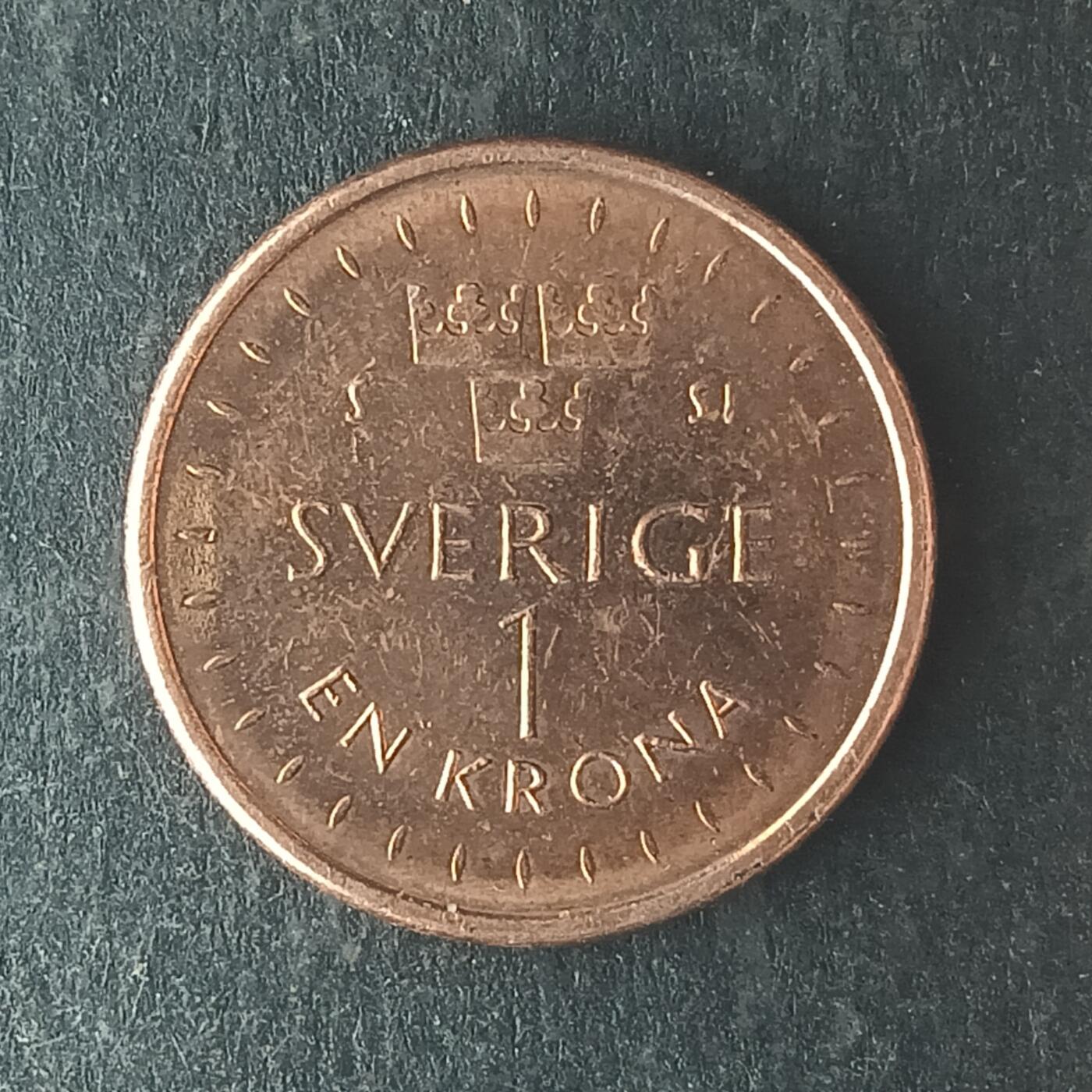 逸泉钱币2026第十四场世界各国散币纪念币A1214-1613 1364 瑞典王国1克郎