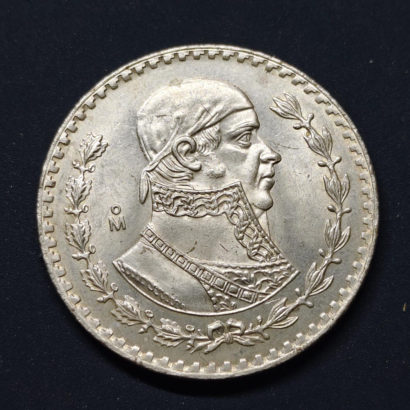 【全场包邮】纯粹捡漏拍498场-持续更新中 墨西哥1966年1比索低银币 BU好品少见